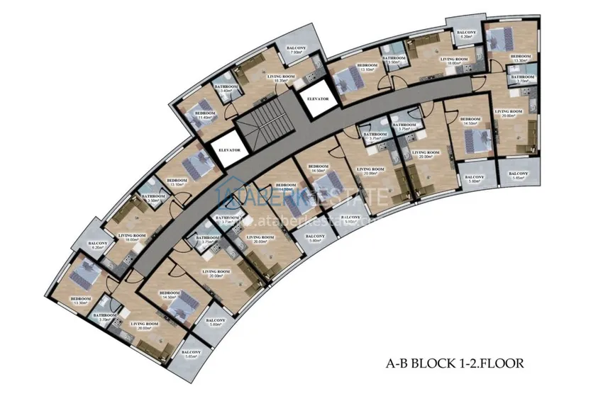 Купить дешево Новый стильный проект жилого комплекса в районе Оба  3 