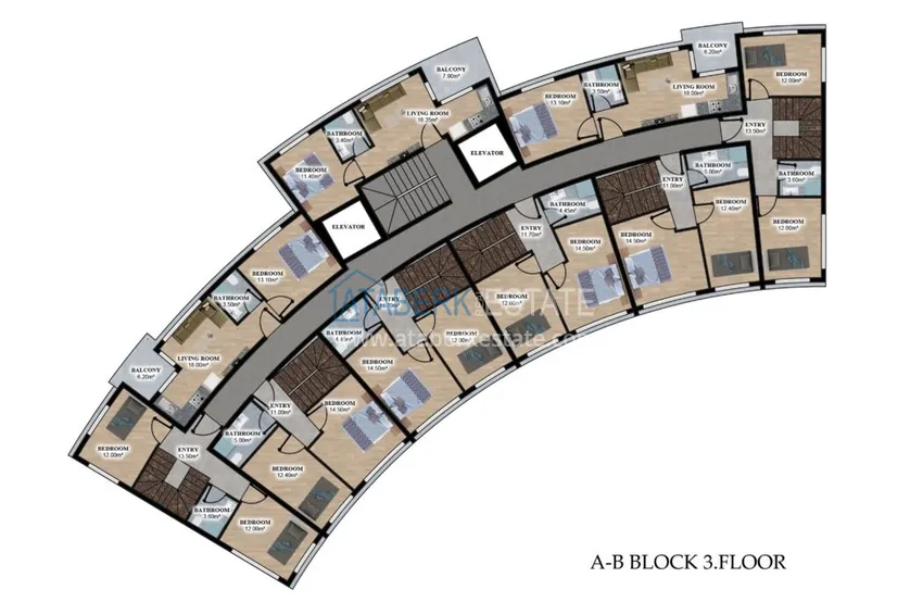 Купить дешево Новый стильный проект жилого комплекса в районе Оба  4 