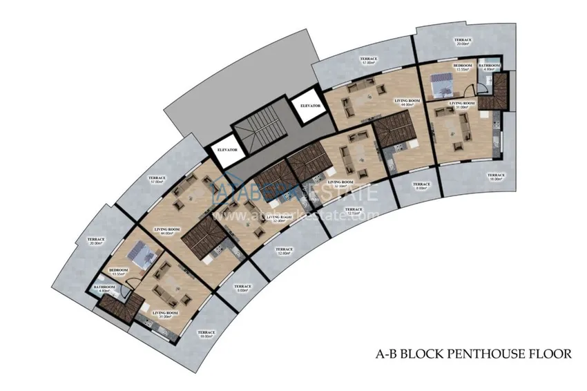 Купить дешево Новый стильный проект жилого комплекса в районе Оба  6 