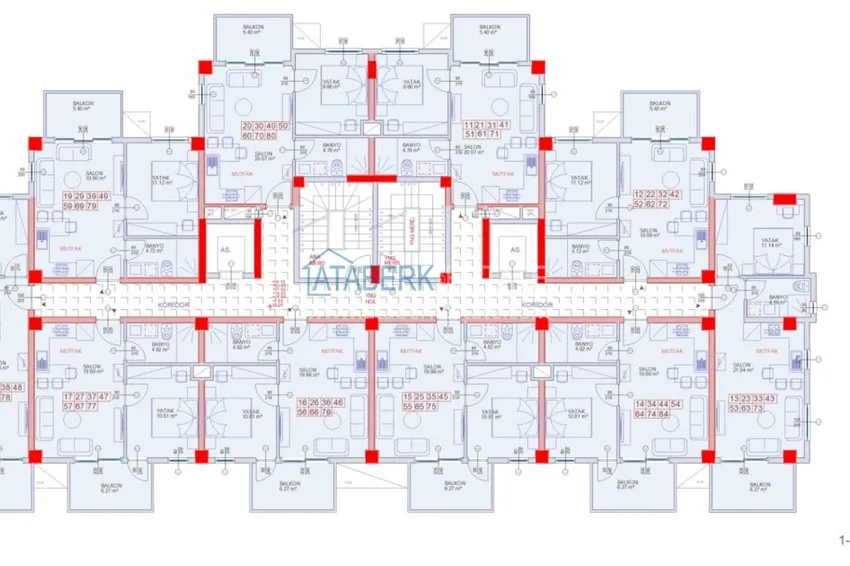 Купить дешево Новый жилой комплекс в Алании - центр района Авсаллар. Квартиры от застройщика 1 