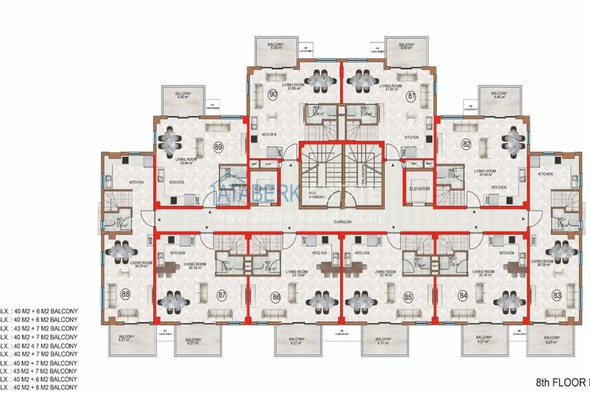 Купить дешево Новый жилой комплекс в Алании - центр района Авсаллар. Квартиры от застройщика 11 