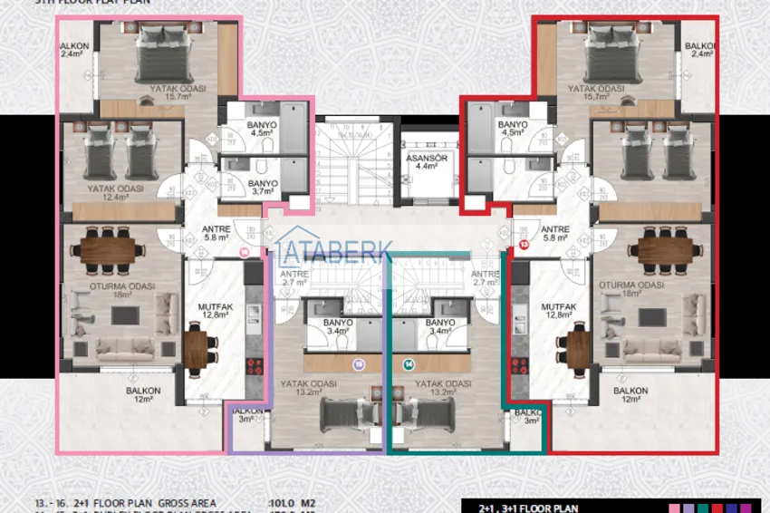 Купить дешево Новый проект жилой комплекс в Газипаше на этапе строительства 4 