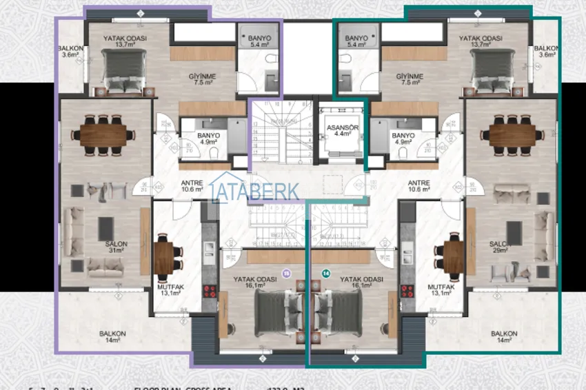 Купить дешево Новый проект жилой комплекс в Газипаше на этапе строительства 5 