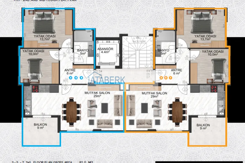 Купить дешево Новый проект жилой комплекс в Газипаше на этапе строительства 7 