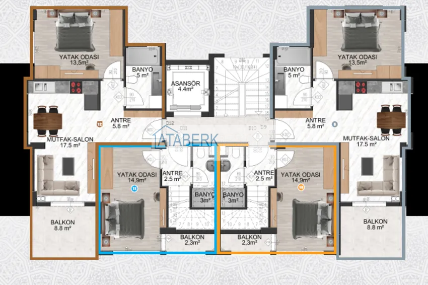 Купить дешево Новый проект жилой комплекс в Газипаше на этапе строительства 8 