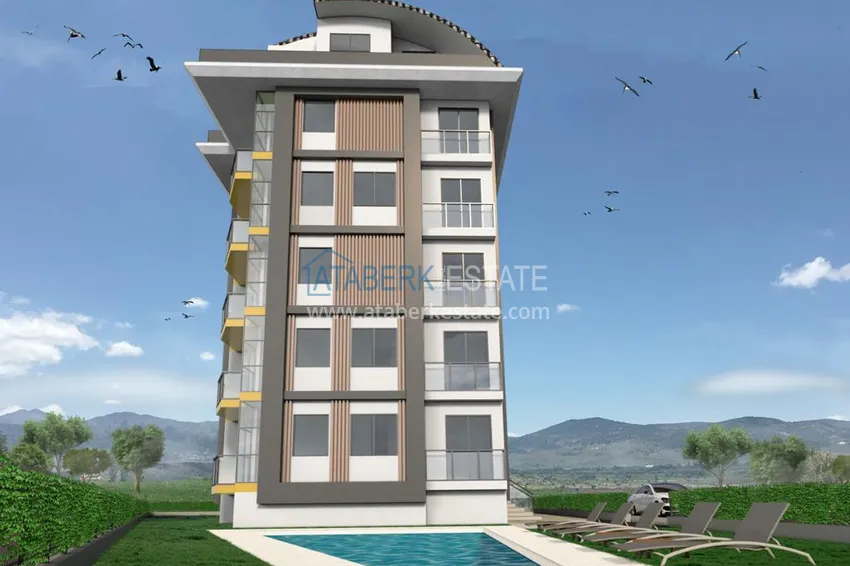 Квартиры в Авсалларе в комплексе, на заключительном этапе строительства 11 