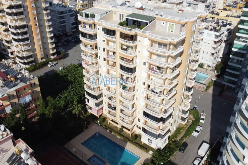 Квартира меблированная  в Махмутларе с видом на море и горы 10 