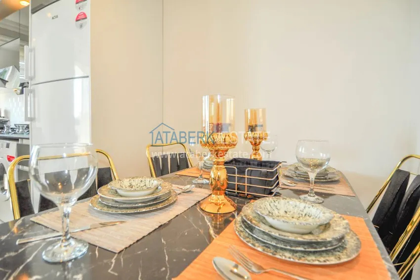 Квартира в Махмутларе стильный интерьер центральное расположение 11 