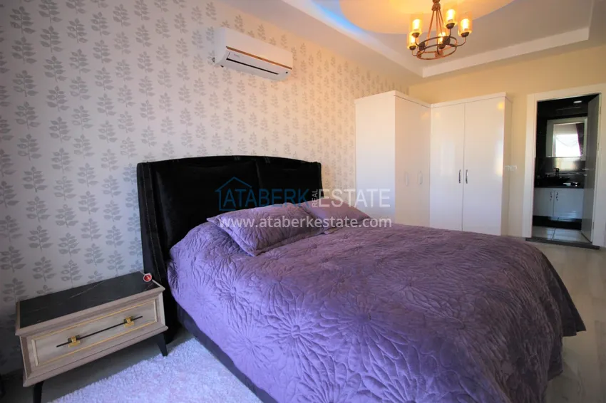 Приобрести Пентхаус-дуплекс в Махмутларе с мебелью и видом на море в комфортабельном комплексе 15 