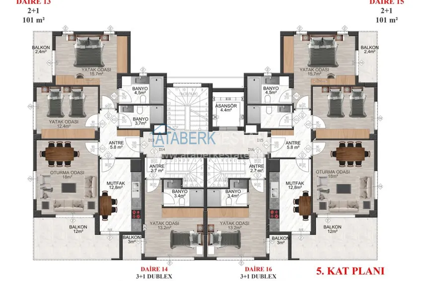 Купить дешево Новый проект жилой комплекс в Газипаше на этапе строительства 11 
