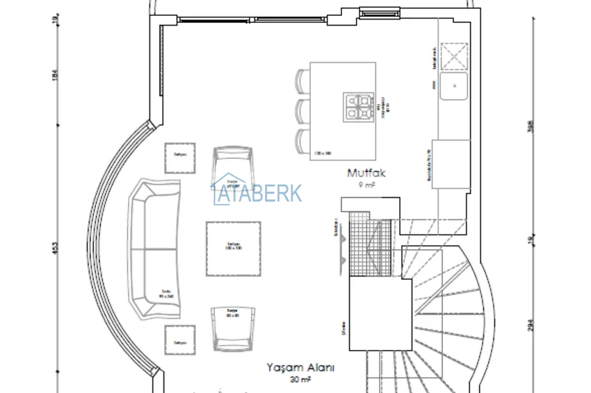 Купить дешево Виллы в Паялларе – Конаклы, Алания в коттеджном комплексе 2 