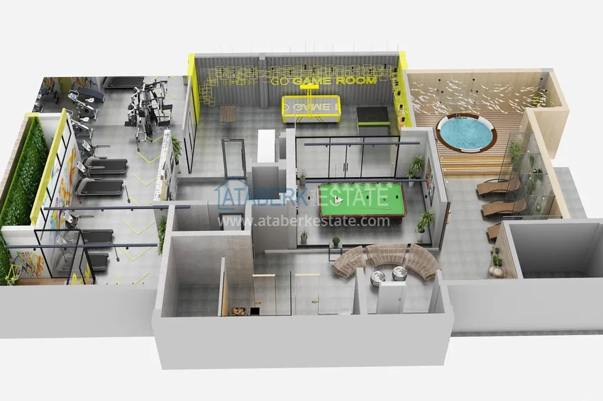 Купить дешево Квартиры в Анталии - Коньяалты в строящемся комплексе с беспроцентной рассрочкой  1 