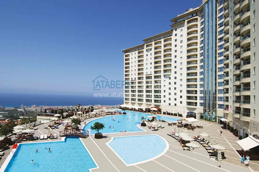 Квартира в Махмутларе с мебелью, в элитном жилом комплексе отельного типа 3 