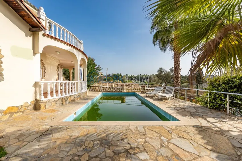 Вилла в Авсалларе двухэтажная меблированная в коттеджном комплексе  2 