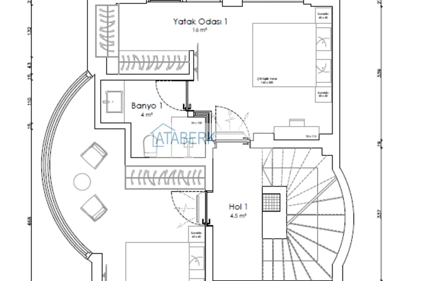 Купить дешево Виллы в Паялларе – Конаклы, Алания в коттеджном комплексе 3 