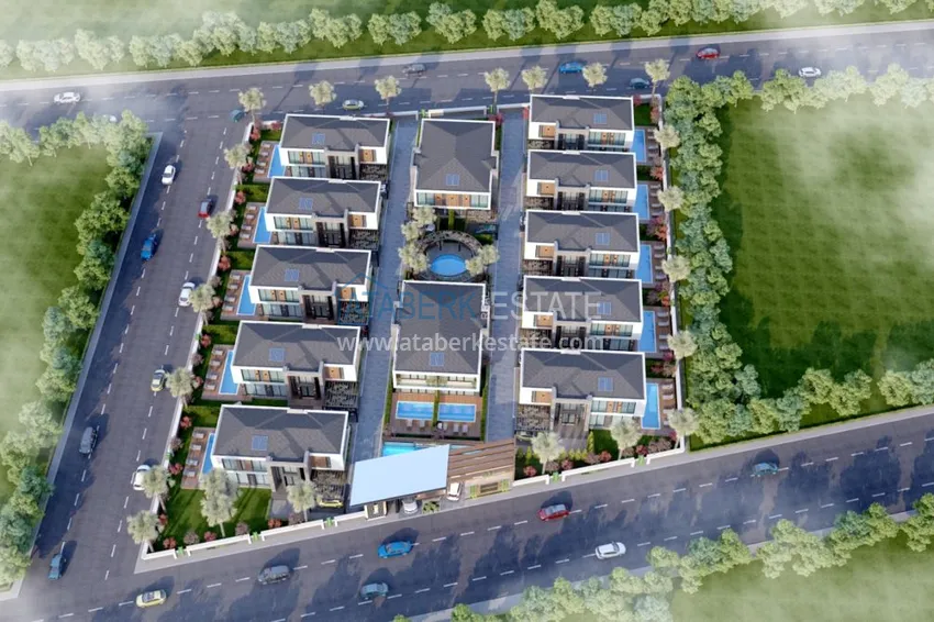 Современные виллы в горном регионе Анталии – Дошемеалты на этапе строительства 2 