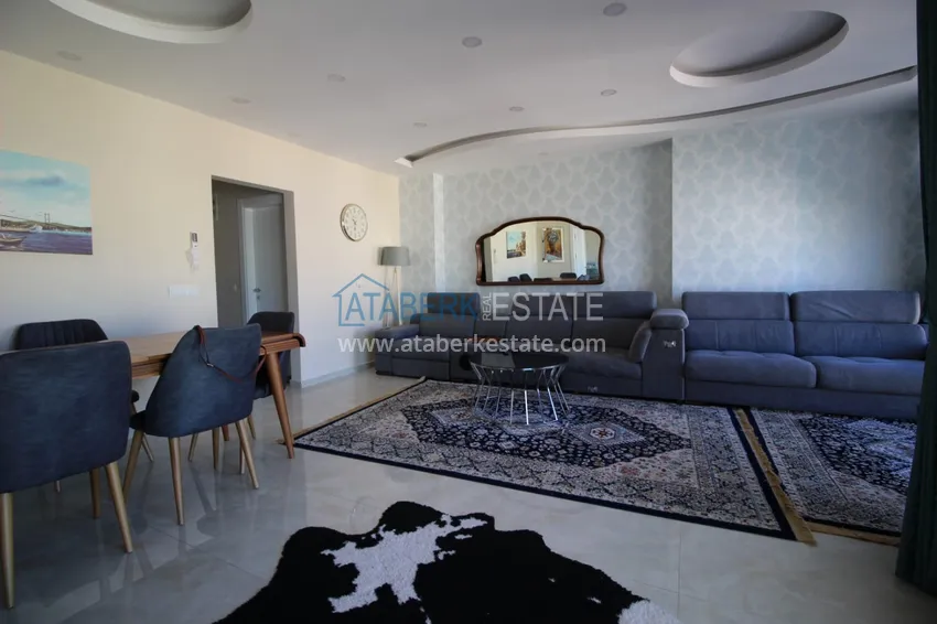 Приобрести Пентхаус-дуплекс в Махмутларе с мебелью и видом на море в комфортабельном комплексе 2 