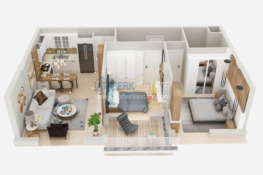 Купить дешево Квартиры в Анталии - Коньяалты в строящемся комплексе с беспроцентной рассрочкой  2 