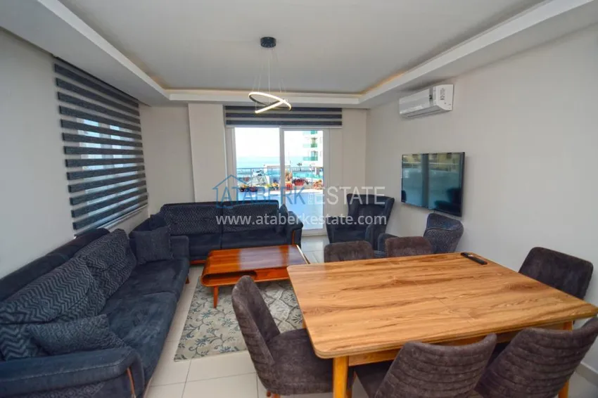 Приобрести Квартира в Махмутларе с террасой у самого моря  4 