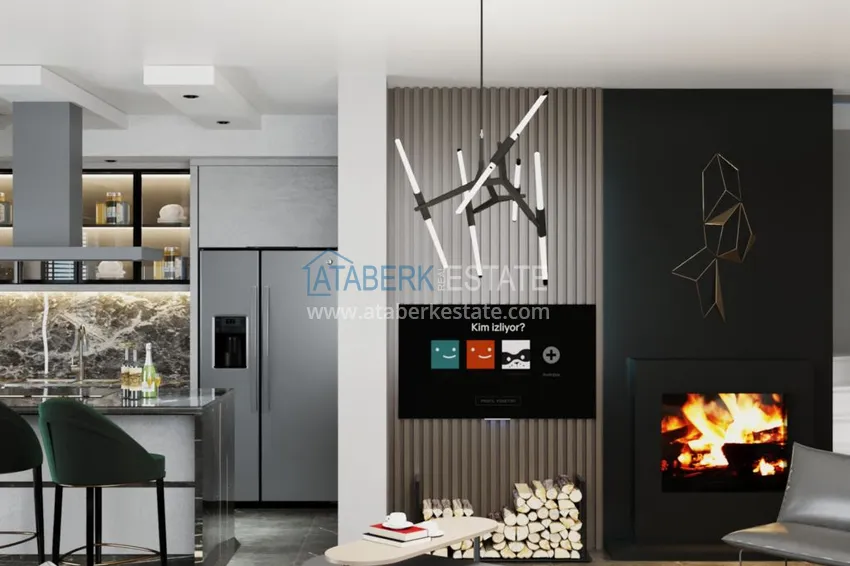 Приобрести Виллы в Паялларе – Конаклы, Алания в коттеджном комплексе 1 