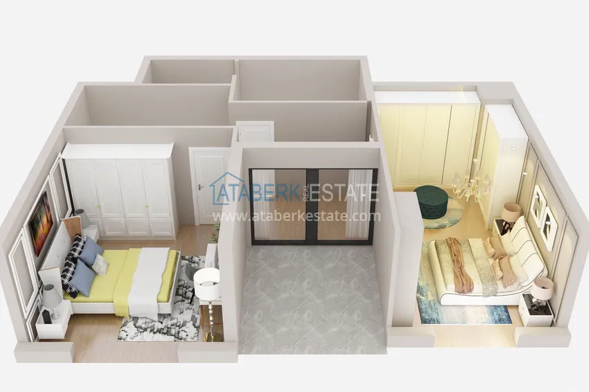 Купить дешево Квартиры в Анталии - Коньяалты в строящемся комплексе с беспроцентной рассрочкой  4 