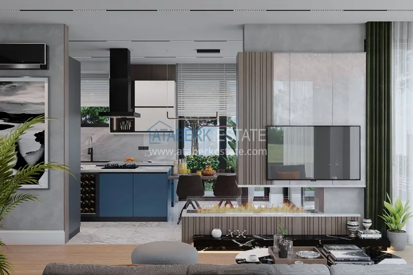 Приобрести Современные виллы в горном регионе Анталии – Дошемеалты на этапе строительства 6 