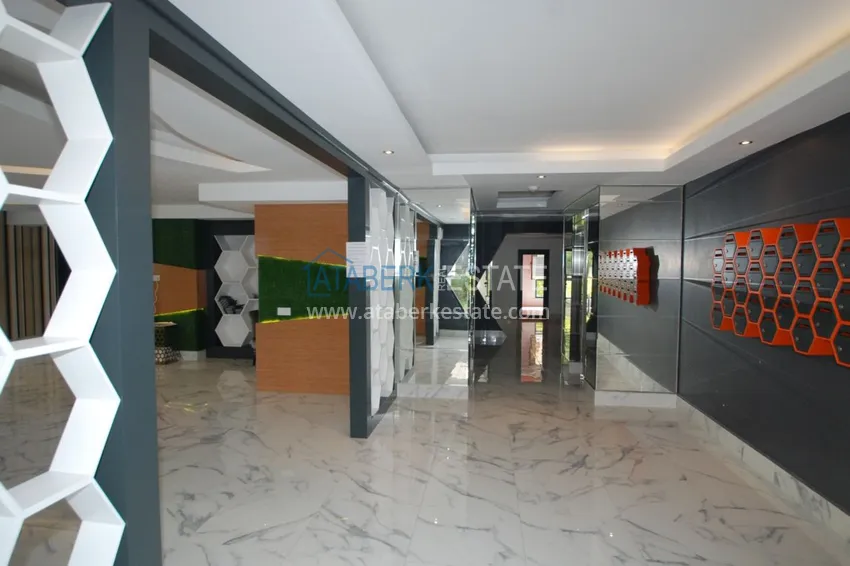 Квартира в Махмутларе с видом на море и горы в жилом комплексе  6 