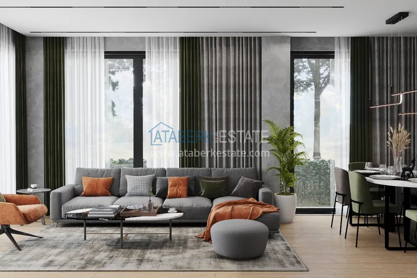 Приобрести Современные виллы в горном регионе Анталии – Дошемеалты на этапе строительства 7 