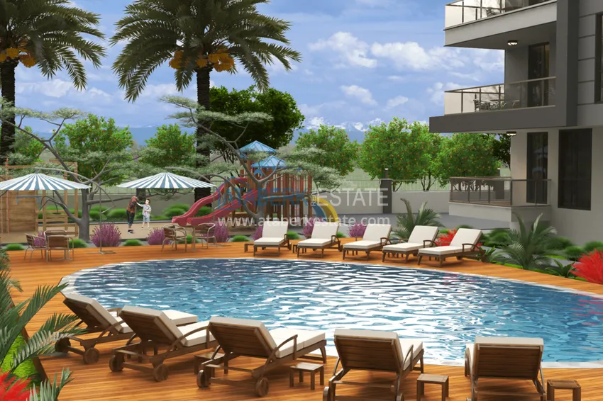 Новый проект жилой комплекс в Газипаше на этапе строительства 3 