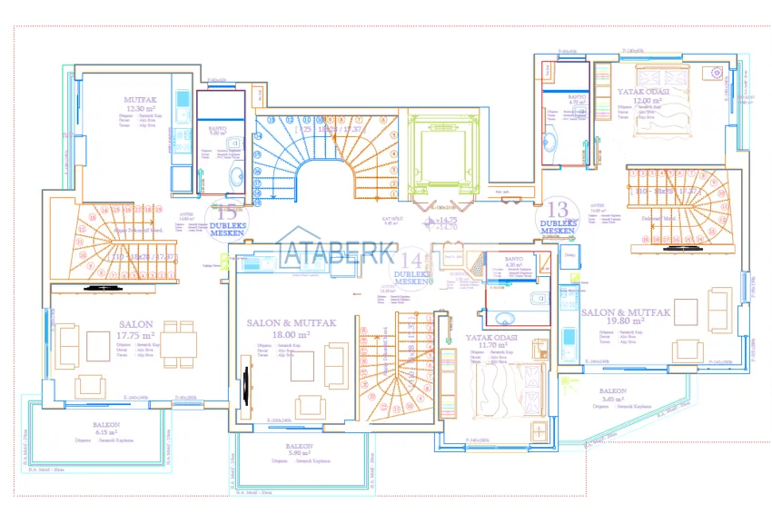 Купить дешево Квартиры в Авсалларе в комплексе, на заключительном этапе строительства 3 
