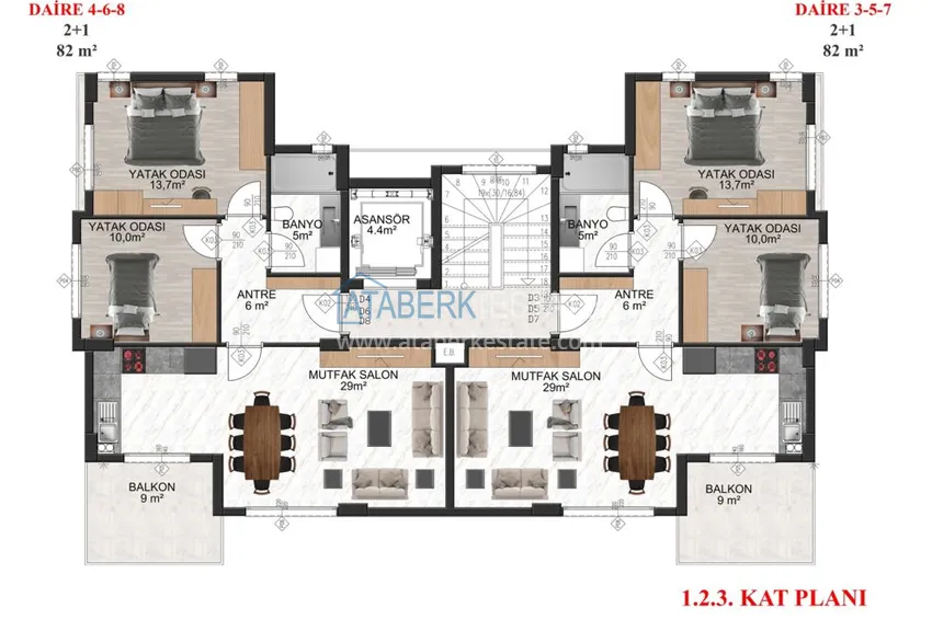 Купить дешево Новый проект жилой комплекс в Газипаше на этапе строительства 14 