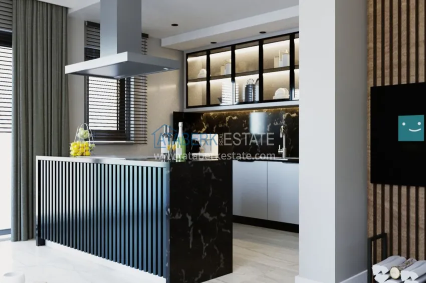 Приобрести Виллы в Паялларе – Конаклы, Алания в коттеджном комплексе 5 