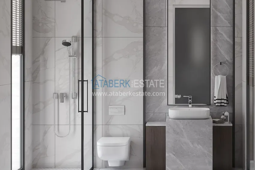 Приобрести Современные виллы в горном регионе Анталии – Дошемеалты на этапе строительства 19 