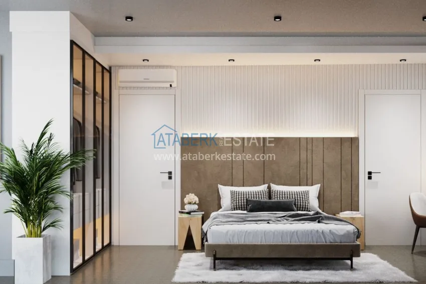 Приобрести Виллы в Паялларе – Конаклы, Алания в коттеджном комплексе 13 