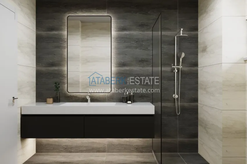 Приобрести Виллы в Паялларе – Конаклы, Алания в коттеджном комплексе 14 