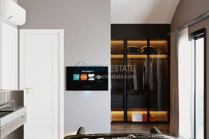 Приобрести Виллы в Паялларе – Конаклы, Алания в коттеджном комплексе 15 