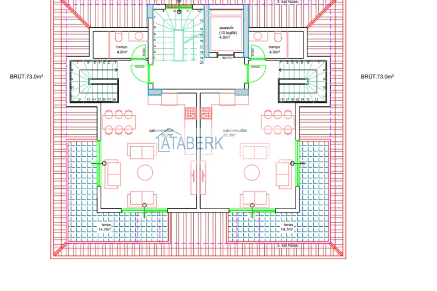 Купить дешево Квартиры и пентхаусы в строящемся бутик-комплексе в районе Кестель 3 