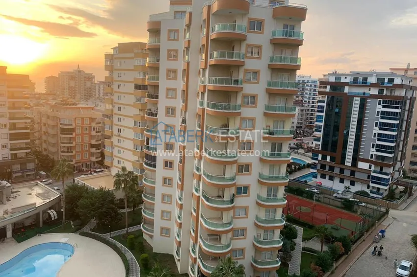 Приобрести Квартира в Махмутларе с мебелью, застекленным балконом и видом на море  11 