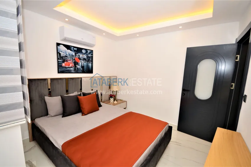 Приобрести Таунхаус в центре Алании с мебелью и роскошными видовыми характеристиками  10 