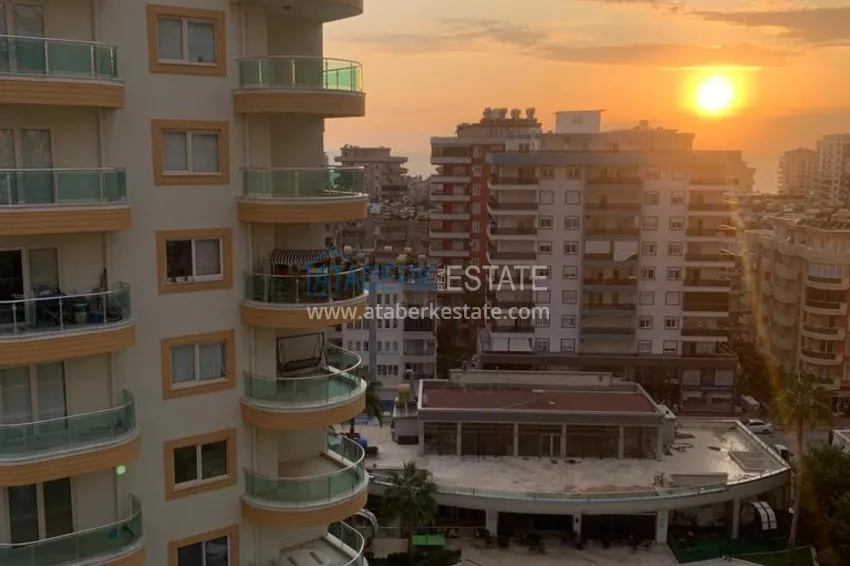 Приобрести Квартира в Махмутларе с мебелью, застекленным балконом и видом на море  12 