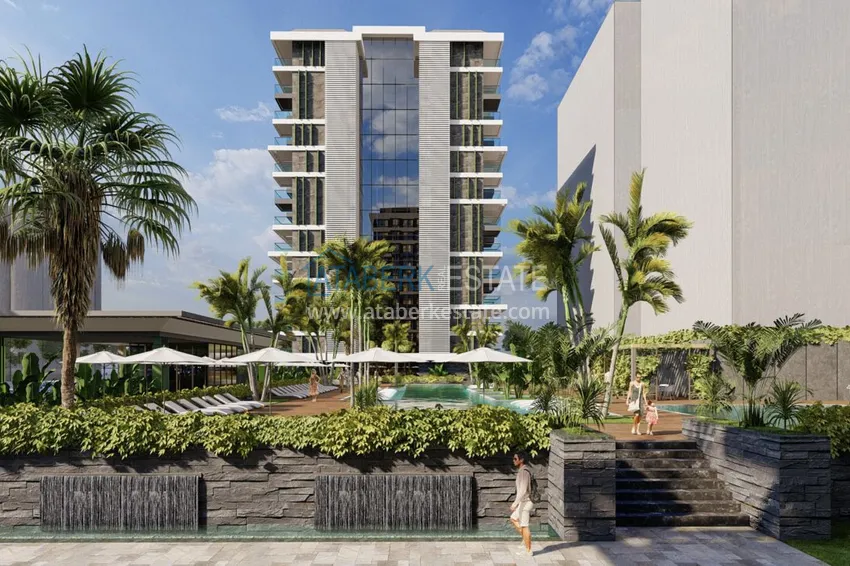 Новый проект жилого комплекса в Махмутларе на первой береговой линии 11 