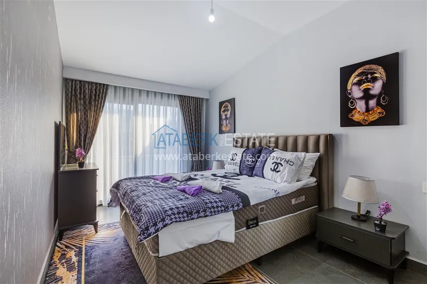 Приобрести Пентхаус-дуплекс в Махмутларе с новой мебелью в молодом комплексе  16 