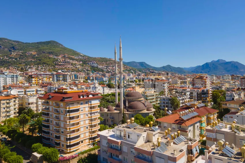 Новый проект резиденции премиального класса в центре Алании, район пляжа Клеопатра 14 