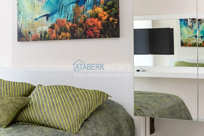 Приобрести Роскошная люксовая квартира в Махмутларе с мебелью и открытым видом на море 14 