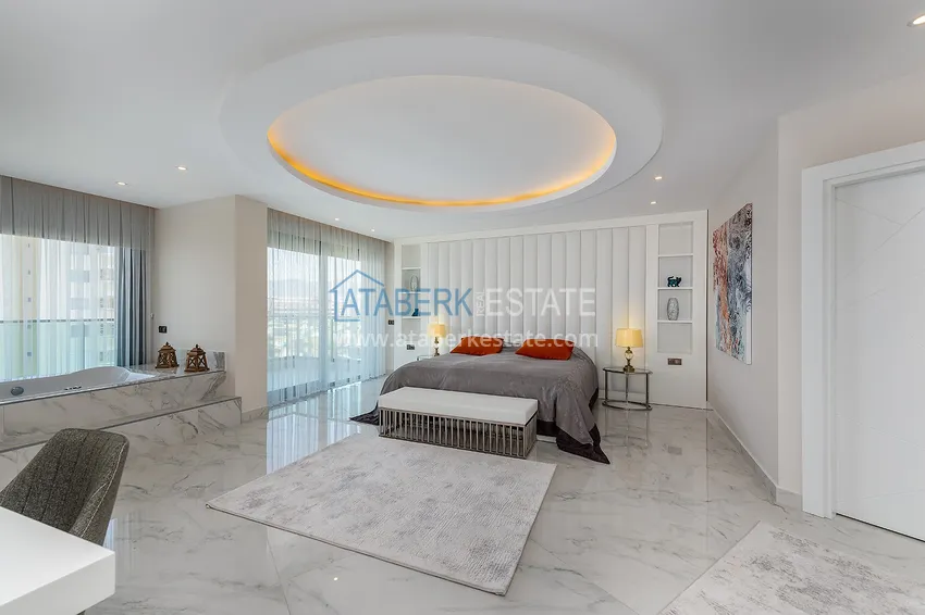 Приобрести Роскошная люксовая квартира в Махмутларе с мебелью и открытым видом на море 15 