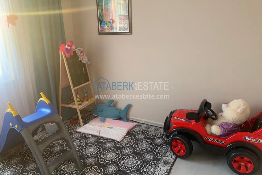 Приобрести Квартира в Махмутларе с мебелью, застекленным балконом и видом на море  15 