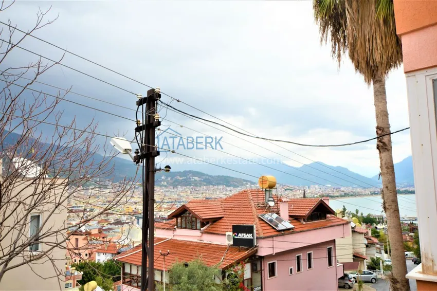 Приобрести Таунхаус в центре Алании с мебелью и роскошными видовыми характеристиками  14 