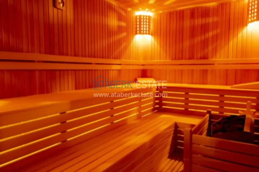 Видовой двухуровневый пентхаус с авторским интерьером в районе Махмутлар 16 