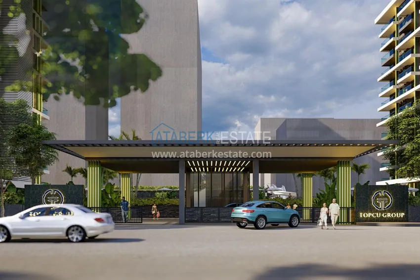 Новый проект жилого комплекса в Махмутларе на первой береговой линии 19 