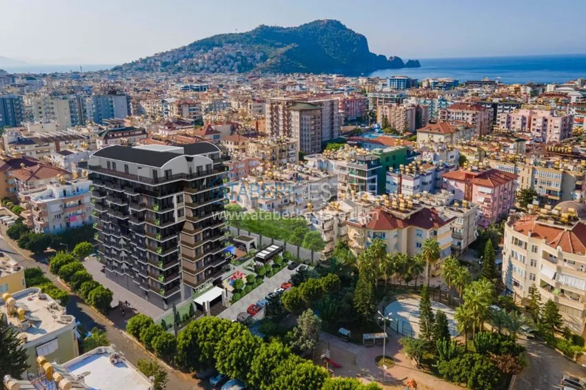 Новый проект резиденции премиального класса в центре Алании, район пляжа Клеопатра 1 